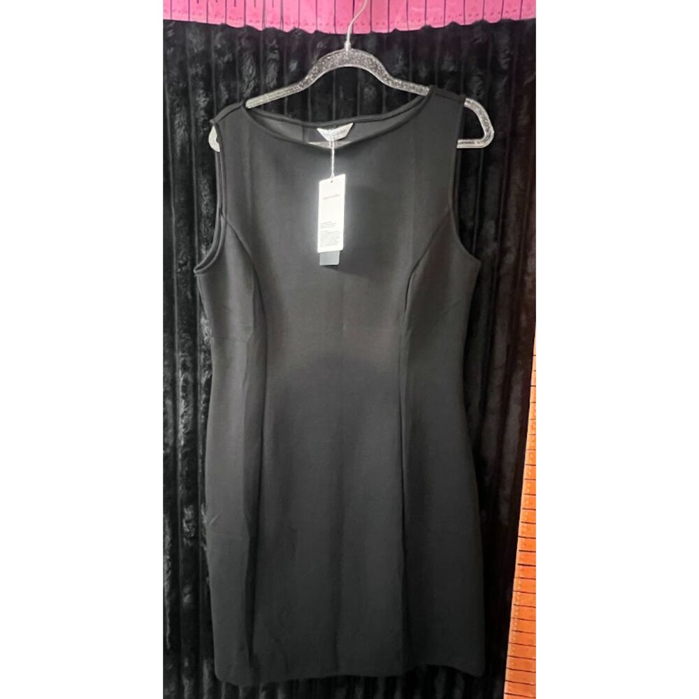 Listing title PrettyGarden Women’s Medium Black Sleeveless Fit & Flare Dress NWT